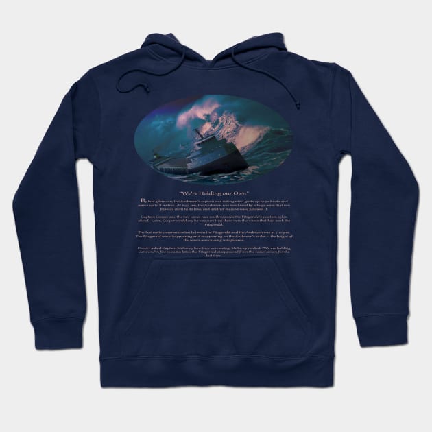 Edmund Fitzgerald Hoodie by DureallFineArt